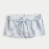 Sininen camo-fleece-minishortsit Sininen camo-fleece-minishortsit
