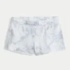 Sininen camo-fleece-minishortsit Sininen camo-fleece-minishortsit
