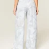 Siniset camo-kuvioiset baggy-verkkarihousut Siniset camo-kuvioiset baggy-verkkarihousut