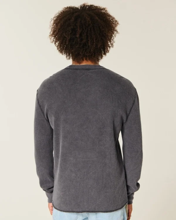Skull Graphic Thermal Crew -paita Skull Graphic Thermal Crew -paita