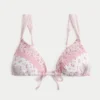 Smocked Over-the-Shoulder Triangle Bikini Top Smocked Over-the-Shoulder Triangle Bikini Top