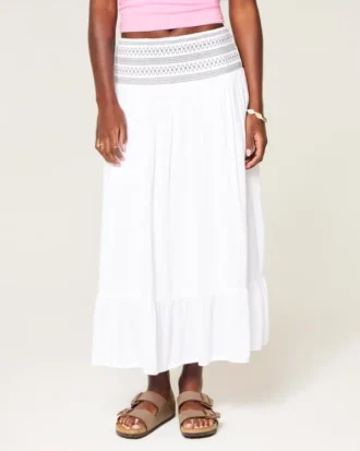 Smocked Waist Maxi Skirt Smocked Waist Maxi Skirt