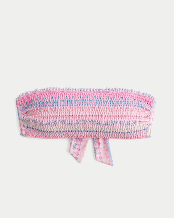 Smokattu bandeau-bikiniliivi Smokattu bandeau-bikiniliivi