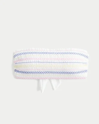 Smokattu bandeau-bikiniliivi