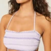 Smokattu bandeau-bikiniliivi Smokattu bandeau-bikiniliivi