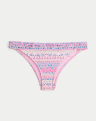 Smokattu vyötärö, korkeat lahkeet, Cheekiest-bikinialushousut