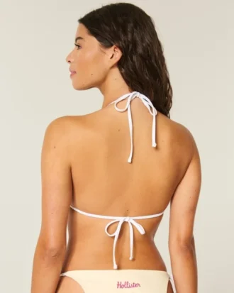 Spring Break -graafinen halterneck-bikiniliivi