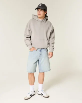 Star Graphic Baggy Denim Shorts Star Graphic Baggy Denim Shorts