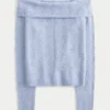 Stitchy Off-the-Shoulder -neule