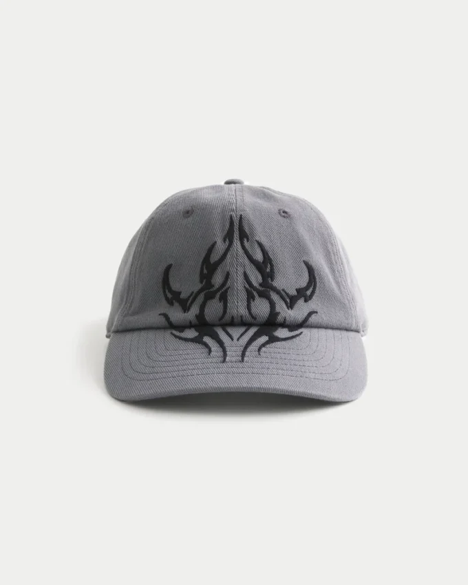Tatuointikirjailtu baseball-lippis