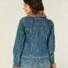 Tekoturkiksella koristeltu denimtakki Tekoturkiksella koristeltu denimtakki