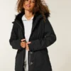 Tekoturkiksella vuorattu parka Tekoturkiksella vuorattu parka