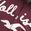 Tekoturkissomisteinen logokuvioinen vetoketjullinen huppari Tekoturkissomisteinen logokuvioinen vetoketjullinen huppari
