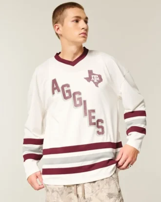 Texas A&M University Aggies -graafinen jääkiekkopaita