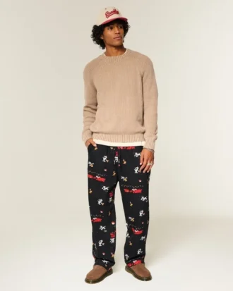 Tom ja Jerry -kuvioiset flanelliset pyjamahousut