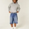 Tummat, erittäin väljät denimshortsit Tummat, erittäin väljät denimshortsit