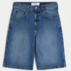 Tummat, erittäin väljät denimshortsit Tummat, erittäin väljät denimshortsit