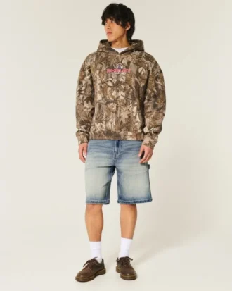 Tummat, väljät denimshortsit