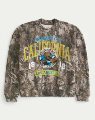 UCLA Bruins -grafiikka Camo Crew -huppari