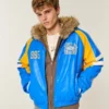 UCLA Bruins -grafiikkakuvioinen tekonahkatakki UCLA Bruins -grafiikkakuvioinen tekonahkatakki