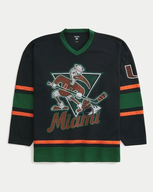 University of Miami Hurricanes -graafinen jääkiekkopaita University of Miami Hurricanes -graafinen jääkiekkopaita