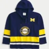 University of Michigan Wolverines -grafiikkajääkiekkojersey-huppari University of Michigan Wolverines -grafiikkajääkiekkojersey-huppari