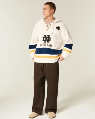 University of Notre Dame Fighting Irish -graafinen jääkiekkopaita huppari University of Notre Dame Fighting Irish -graafinen jääkiekkopaita huppari