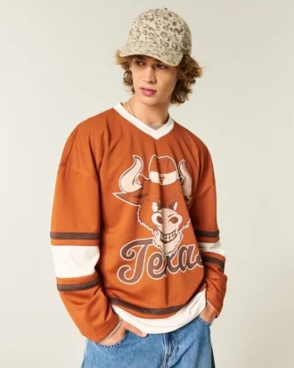 University of Texas at Austin Longhorns -graafinen jääkiekkopaita University of Texas at Austin Longhorns -graafinen jääkiekkopaita