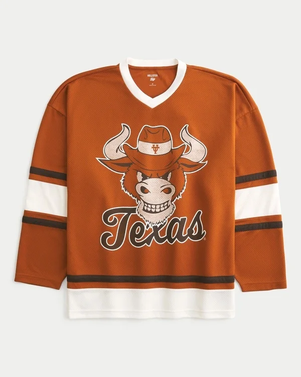 University of Texas at Austin Longhorns -graafinen jääkiekkopaita University of Texas at Austin Longhorns -graafinen jääkiekkopaita