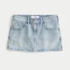 Vaalea denim-minihame Vaalea denim-minihame