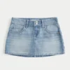 Vaalea pesu, nastoitettu denim-minihame Vaalea pesu, nastoitettu denim-minihame