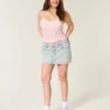 Vaalea pesu Shoelace Denim Mini Skort Vaalea pesu Shoelace Denim Mini Skort