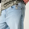 Vaaleat Astronaut Graphic Super Baggy -farkut Vaaleat Astronaut Graphic Super Baggy -farkut