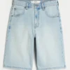Vaaleat Dice Graphic Super Baggy -denimshortsit Vaaleat Dice Graphic Super Baggy -denimshortsit