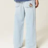 Vaaleat New York Graphic Super Baggy -farkut Vaaleat New York Graphic Super Baggy -farkut