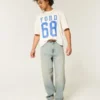 Vaaleat pesun kangaspussit, brodeeratut noppamallit, skater-malliset baggy-farkut Vaaleat pesun kangaspussit, brodeeratut noppamallit, skater-malliset baggy-farkut