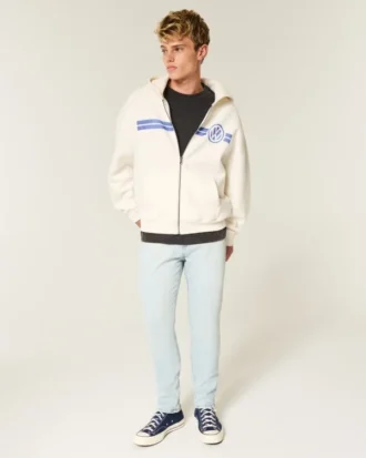 Vaaleat urheilulliset skinny-farkut