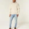 Vaaleat urheilulliset skinny-farkut Vaaleat urheilulliset skinny-farkut