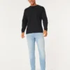 Vaaleat urheilulliset skinny-farkut Vaaleat urheilulliset skinny-farkut