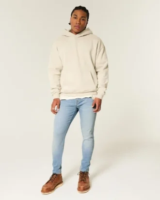 Vaaleat urheilulliset skinny-farkut