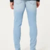 Vaaleat urheilulliset skinny-farkut Vaaleat urheilulliset skinny-farkut