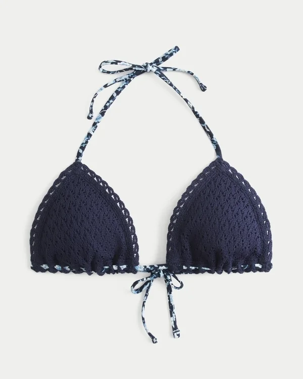 Virkattu kolmiomainen bikiniliivi Virkattu kolmiomainen bikiniliivi