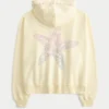 Ylisuuri Starfish Graphic Zip-Up Hoodie Ylisuuri Starfish Graphic Zip-Up Hoodie